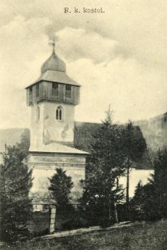 Historické foto kostolíka Historické foto kostolíka